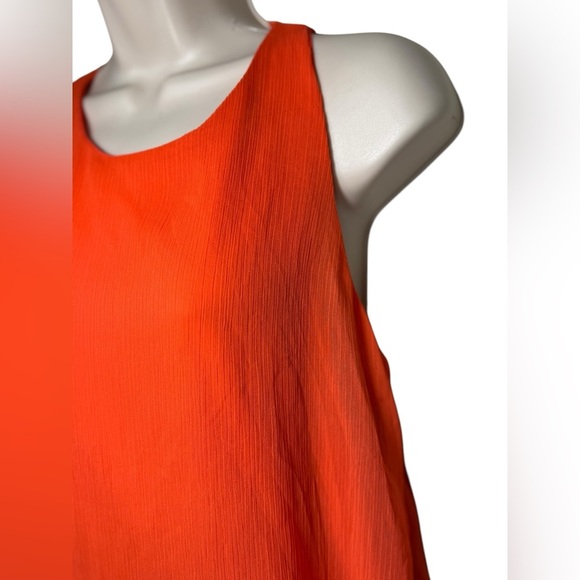 Banana Republic Top Halter Back  Sleeveless Orange Stretched Lined XSmall - Picture 4 of 9